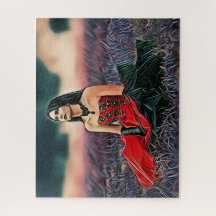 Gothic Girl Sitzen Romantische Frau individuell an