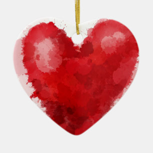 Gothic Girl Valentine Keramikornament