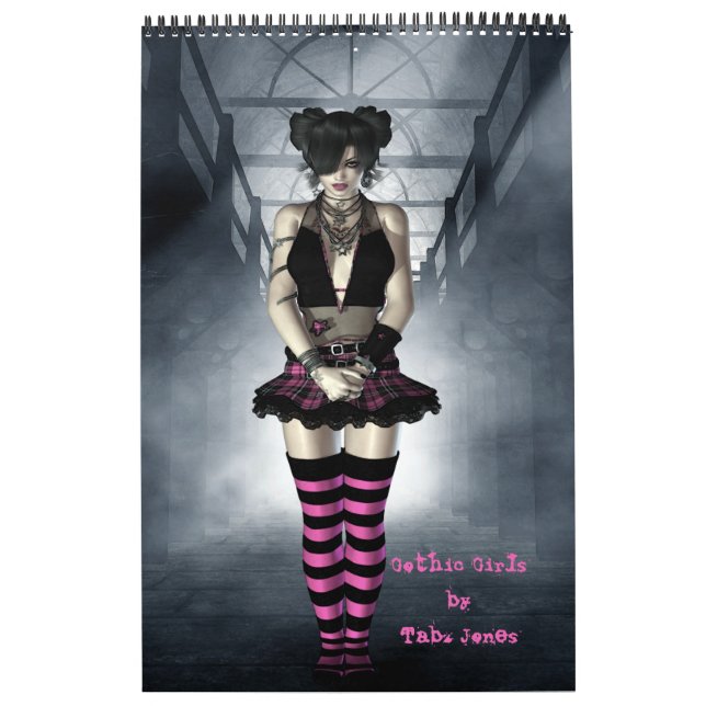 Gothic Girls Art Buchkalender Kalender (Titelbild)