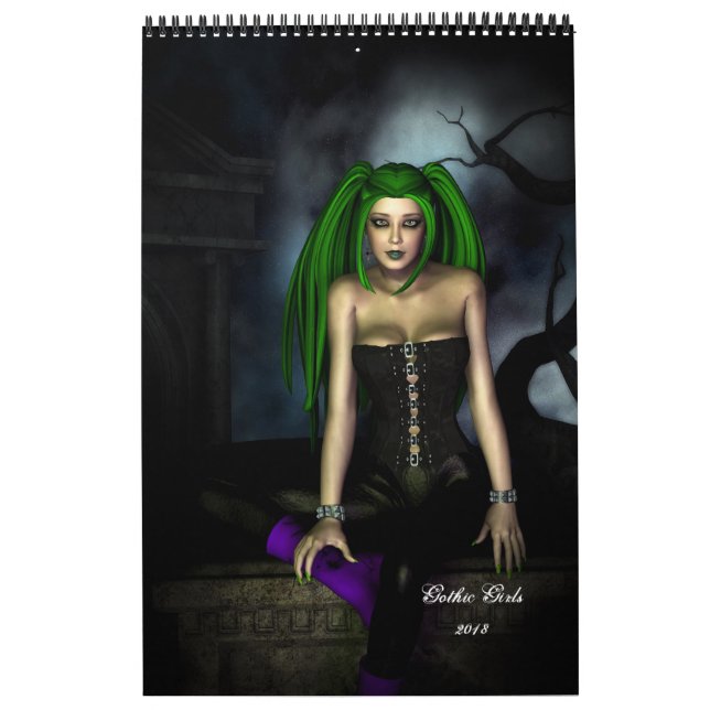 Gothic Girls Calendar 2018 Kalender (Titelbild)