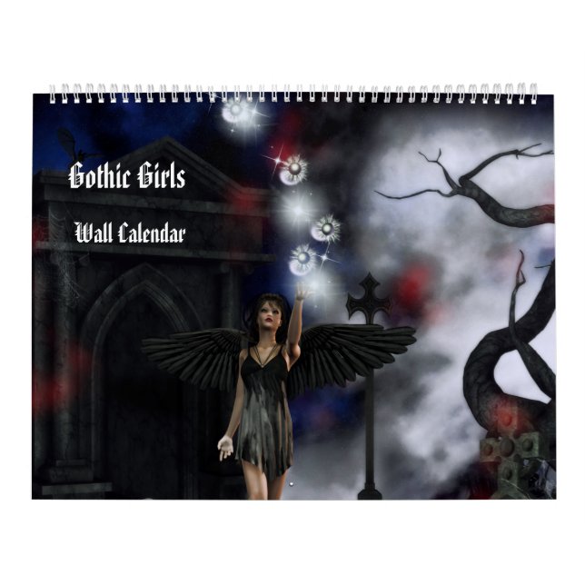 Gothic Girls Fantasy Art Kalender (Titelbild)