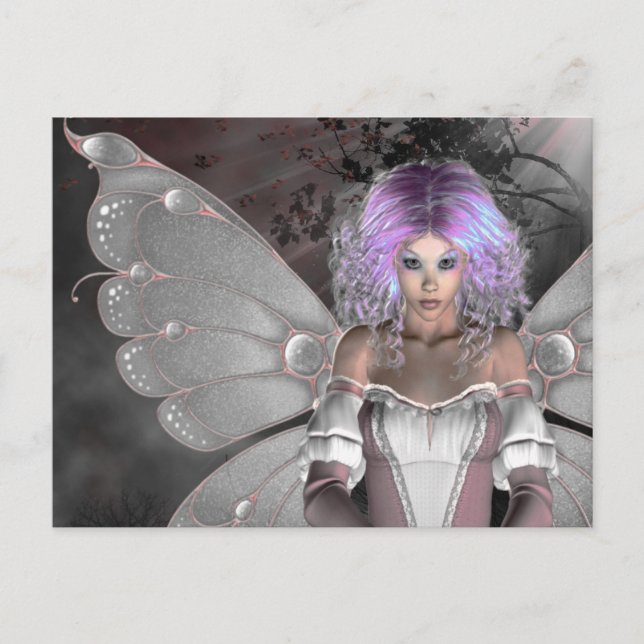 Gothic Girls Forest Fee Postkarte (Vorderseite)