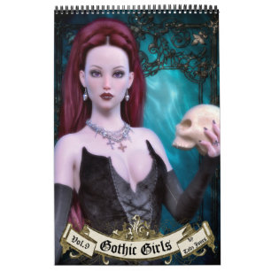 Gothic Girls Year Art Book Kalender