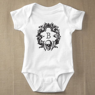 Gothic Glam   Baby Bodysuit   Schwarz Strampler