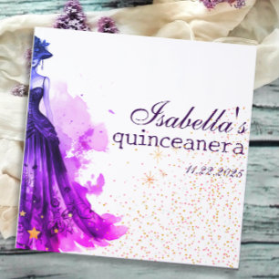 Gothic Glam Quince lila Gästebuch