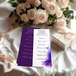 Gothic Glam Quince lila Programm Quinceañera