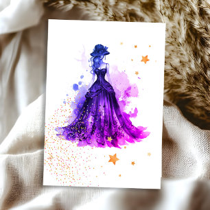 Gothic Glam Quince lila RSVP-Karte RSVP Karte