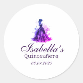 Gothic Glam Quince Runder Aufkleber