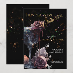 Gothic Glam Silvesterparty Einladung