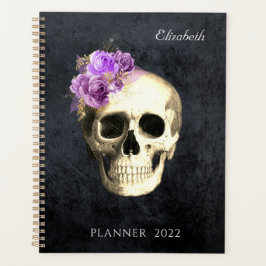  Gothic Glam Skull Personalisiert 2022 Planer