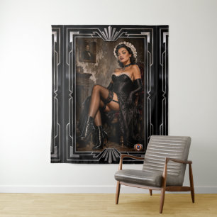 Gothic Glamour Studie und die Anziehungskraft von  Wandteppich