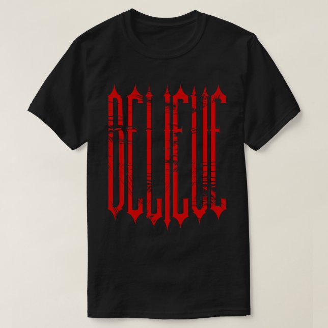 Gothic Glaube T-Shirt (Design vorne)