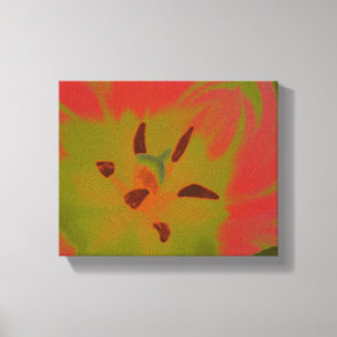 Gothic Gloomy Red Tulip Canvas Print Leinwanddruck