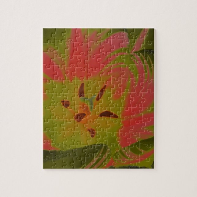 Gothic Gloomy Red Tulip Puzzle (Vertikal)