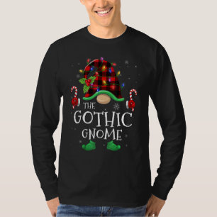 Gothic Gnom Büffel Kariert passende Familien Weihn T-Shirt