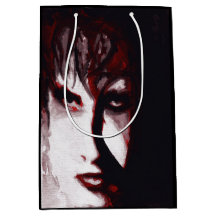 Gothic God Post Punk Goth Music Man Portrait Art