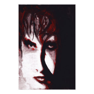 Gothic God Post Punk Goth Musik Mann Porträt Kunst Fotodruck