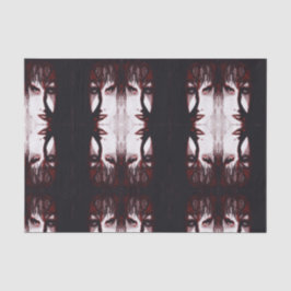Gothic God Post Punk Goth Musik Mann Porträt Kunst Seidenpapier