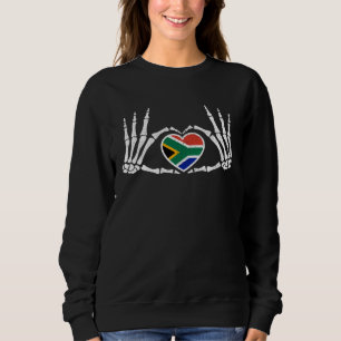 Gothic-Gotischer-Skelett-Südafrika-Afrikanisches-H Sweatshirt