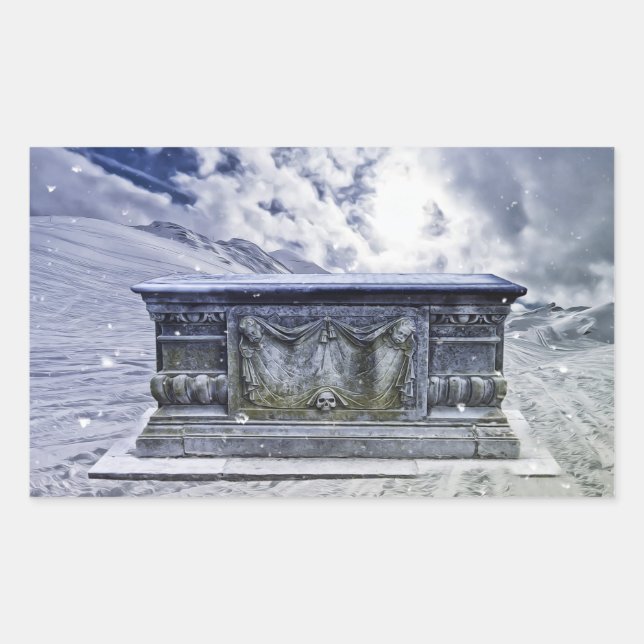 Gothic Grab Aufkleber (Vorderseite)