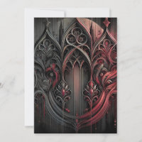 Gothic Grace Flat Danke Karte