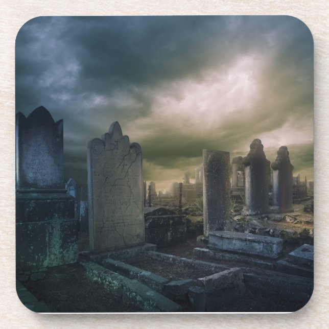 Gothic Graveyard Drink Untersetzer (Vorderseite)