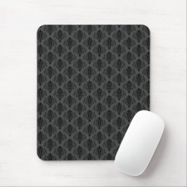 Gothic Gray Black Damask Muster Mousepad