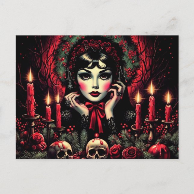 Gothic Greetings Postkarte (Vorderseite)
