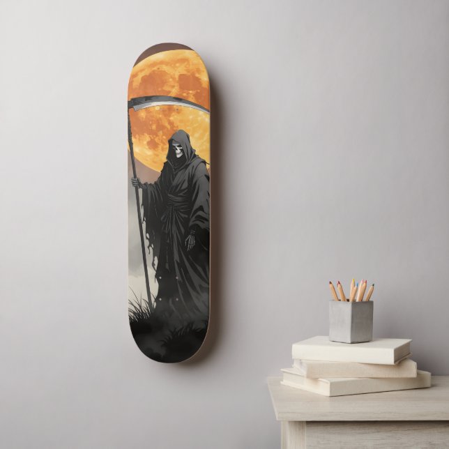 Gothic Grim Reaper Skateboard (Wandkunst)