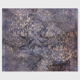 Gothic Grunge Indigo  Geschenkpapier
