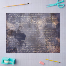 Gothic Grunge Indigo  Seidenpapier
