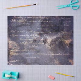 Gothic Grunge Indigo  Seidenpapier