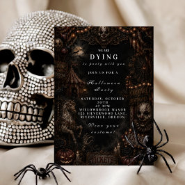 Gothic Gruseliger Halloween Einladung