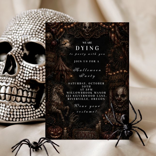 Gothic Gruseliger Halloween Einladung (Von Creator hochgeladen)