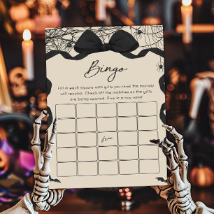 Gothic Gruseliger Kleiner Boo Baby Shower Bingo Sp