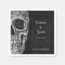 Gothic Half Skull Cool Schwarz-Weiß-Grunge