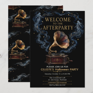 Gothic Halloween Afterparty Musikparty Einladung