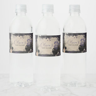 Gothic Halloween Baby ist das Brewing Baby Shower Wasserflaschenetikett