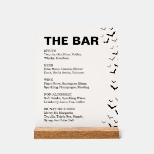 Gothic Halloween Black and Burgund Wedding Acrylschild