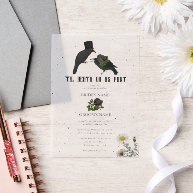 Gothic Halloween Black Rose Crows Wedding (Hochzeit)