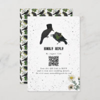 Gothic Halloween Black Rose Crows Wedding