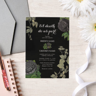 Gothic Halloween Black Rose Hochzeit