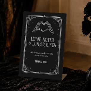 Gothic Halloween Brautparty Karten & Geschenke Sockelschild