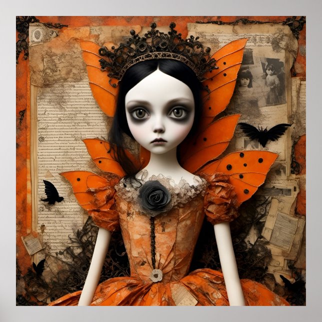 Gothic Halloween Doll Poster (Vorne)