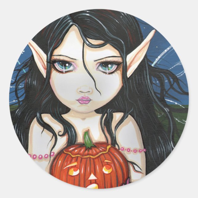 Gothic Halloween Fairy Stickers von Molly Harrison (Vorderseite)