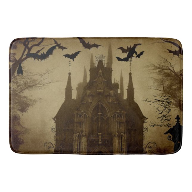 Gothic/Halloween/Herbst/Kürbis Badematte (Vorderseite)