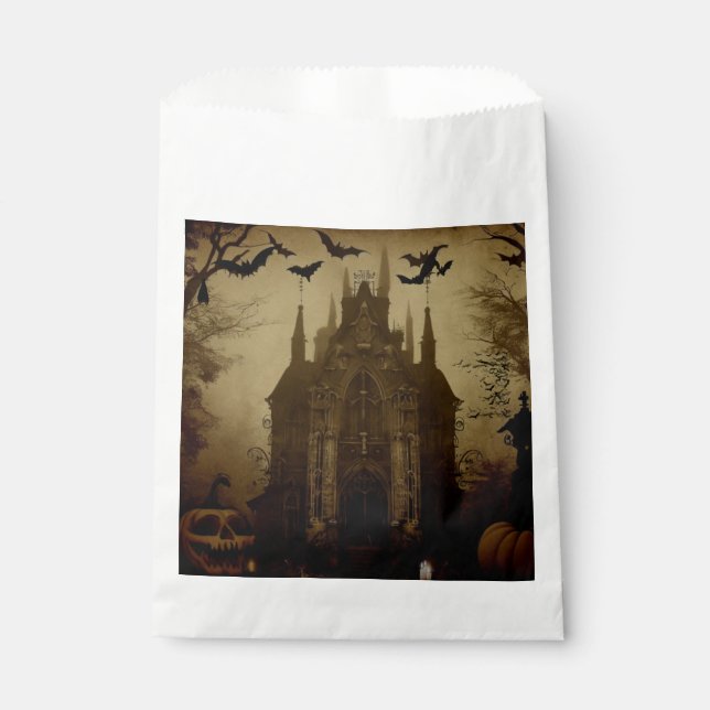 Gothic/Halloween/Herbst/Kürbis Geschenktütchen (Vorderseite)