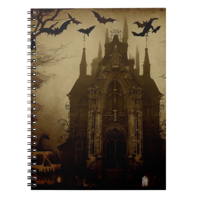 Gothic/Halloween/Herbst/Kürbis Notizblock (Vorderseite)