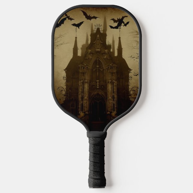 Gothic/Halloween/Herbst/Kürbis Pickleball Schläger (Vorderseite)