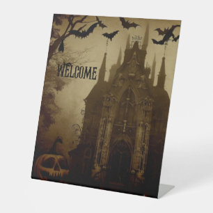 Gothic/Halloween/Herbst/Kürbis Sockelschild